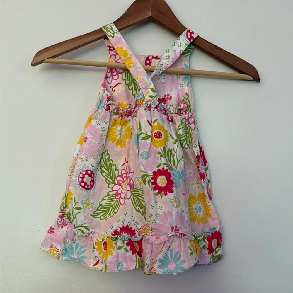 GAP Pink and Yellow Halter‎ Sundress Casual